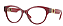 Óculos de Grau Feminino Versace Vermelho em detalhes Dourados Mod.3313 388 - Imagem 1