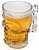 Kit 2 Canecas Chopp Cerveja Caveira Viking Vidro Rock 510 ML - Imagem 2
