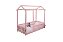 Cama Infantil Montessoriano Com Grade Nina - Rosa - Imagem 1