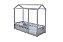 Cama Infantil Montessoriano Com Grade Nina - Cinza - Imagem 1