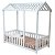Cama Infantil Montessoriano Com Grade Bruna - Branco - Imagem 1