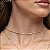Choker Riviera Zircônias Cristais Banhada a Ouro 18k - Imagem 2