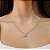 Colar Ponto de Luz Quadrado Banhado a Ouro 18k - Imagem 2