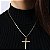 Colar Cruz Feminino Banhado a Ouro 18k - Imagem 2