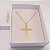 Colar Cruz Feminino Banhado a Ouro 18k - Imagem 5