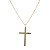 Colar Cruz Feminino Banhado a Ouro 18k - Imagem 1