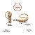 Brinco Ear Hook com Zircônias Banhado a Ouro - Imagem 4