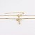 Colar de Cruz Feminino Banhado a Ouro 18k - Imagem 3