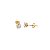 Brinco Ponto de Luz Banhado a Ouro 18k - Imagem 5