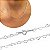 Choker Corrente Prata Elos de Coração 3mm - Imagem 4