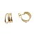 Brinco de Argola Tripla Banhado a Ouro 18k - Imagem 1