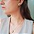 Conjunto Colar e Brinco Gota Lisa Banhado a Ouro - Imagem 2