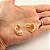 Brinco Ear Hook Triplo com 3 Filetes Lisos - Imagem 3