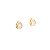 Brinco Gota Zircônia Cristal Banhado a Ouro 18k - Imagem 1