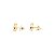 Brinco Gota Zircônia Cristal Banhado a Ouro 18k - Imagem 3