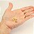 Brinco Gota Zircônia Cristal Banhado a Ouro 18k - Imagem 2