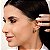 Ear Hook Brinco Abaulado Banhado Ouro 18k - Imagem 2