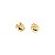 Ear Hook Brinco Abaulado Banhado Ouro 18k - Imagem 3