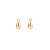 Ear Hook Brinco Abaulado Banhado Ouro 18k - Imagem 1