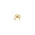 Piercing Feminino Aro Triplo Liso Banhado a Ouro - Imagem 1