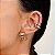 Piercing Feminino Aro Triplo Liso Banhado a Ouro - Imagem 9