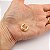 Brinco Piercing Aro Duplo Banhado a Ouro 18k - Imagem 4