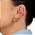 Brinco Piercing Aro Duplo Banhado a Ouro 18k - Imagem 2
