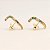 Ear Hook Dourado Zircônias Coloridas - Imagem 5