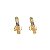 Ear Hook Dourado Zircônias Coloridas - Imagem 1