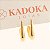 Brinco Meia Argola Gota Lisa Grande Banhado a Ouro 18k - Imagem 5