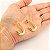 Brinco Meia Argola Gota Lisa Grande Banhado a Ouro 18k - Imagem 2