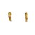 Brinco Argola com Detalhe Craquelado Banhado a Ouro 18k - Imagem 1