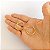 Brinco Argola com Detalhe Craquelado Banhado a Ouro 18k - Imagem 3