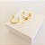 Brinco Argola com Detalhe Craquelado Banhado a Ouro 18k - Imagem 5