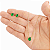 Conjunto Colar e Brinco Gota Verde Esmeralda - Imagem 5