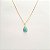 Colar Gota Turquesa Banhado a Ouro 18k - Imagem 1
