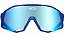OCULOS KOO DEMOS ARMACAO AZUL E LENTE AZUL TURQUESA ESPELHADA - Imagem 3