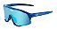 OCULOS KOO DEMOS ARMACAO AZUL E LENTE AZUL TURQUESA ESPELHADA - Imagem 1