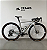 BICICLETA FACTOR OSTRO GRAVEL 49 PRATA PRISMA SRAM RED AXS XPLR BLACK INC 34 SEMINOVA - Imagem 1