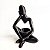 Escultura com vaso para suculentas - postura reflexiva - Imagem 1
