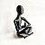 Escultura postura meditação com vaso para suculentas - Imagem 3