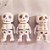 3 Caveira Halloween articulada chaveiro imã  Decoração Acessório Fantasia suvenir Dia das Bruxas Colecionável - Imagem 5