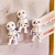 imã 1 un esqueleto Halloween articulada chaveiro imã Decoração caveira Fantasia suvenir Dia das Bruxas Colecionável - Imagem 5