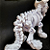 Gato caveira articulado brinquedo decoração halloween gato esqueleto grande cat terror festa halloween decor criativa - Imagem 3