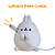 Organizador para cabos e fios coelhinho divertido suporte cabos bichinho coelho da páscoa plástico - Imagem 1