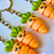 Chaveiro cenourinha brinquedo articulado vegetais brinde lembrancinha de festa infantil - Imagem 1