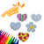 Kit Infantil de pintura artistica brinquedo carimbo arte para crianças | brinquedo educativo temático - Imagem 3