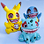 Pokemon Figura Pikachu bubassauro squirtle terror halloween decoração geek bonecos pokemons - Imagem 3