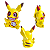 Pokemon Figura Pikachu bubassauro squirtle terror halloween decoração geek bonecos pokemons - Imagem 10
