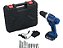 Furadeira e Parafusadeira a Bateria 12V - 3/8” com Maleta + 13 Peças Nell - Imagem 1